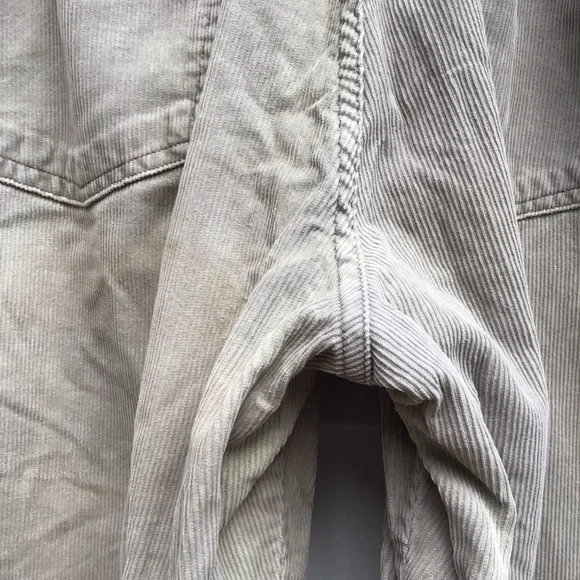 Route 66 Pants Mens Sz 42x30 Beige Corduroy Loose Fit Y2K Vintage Standard Wale - Picture 4 of 15